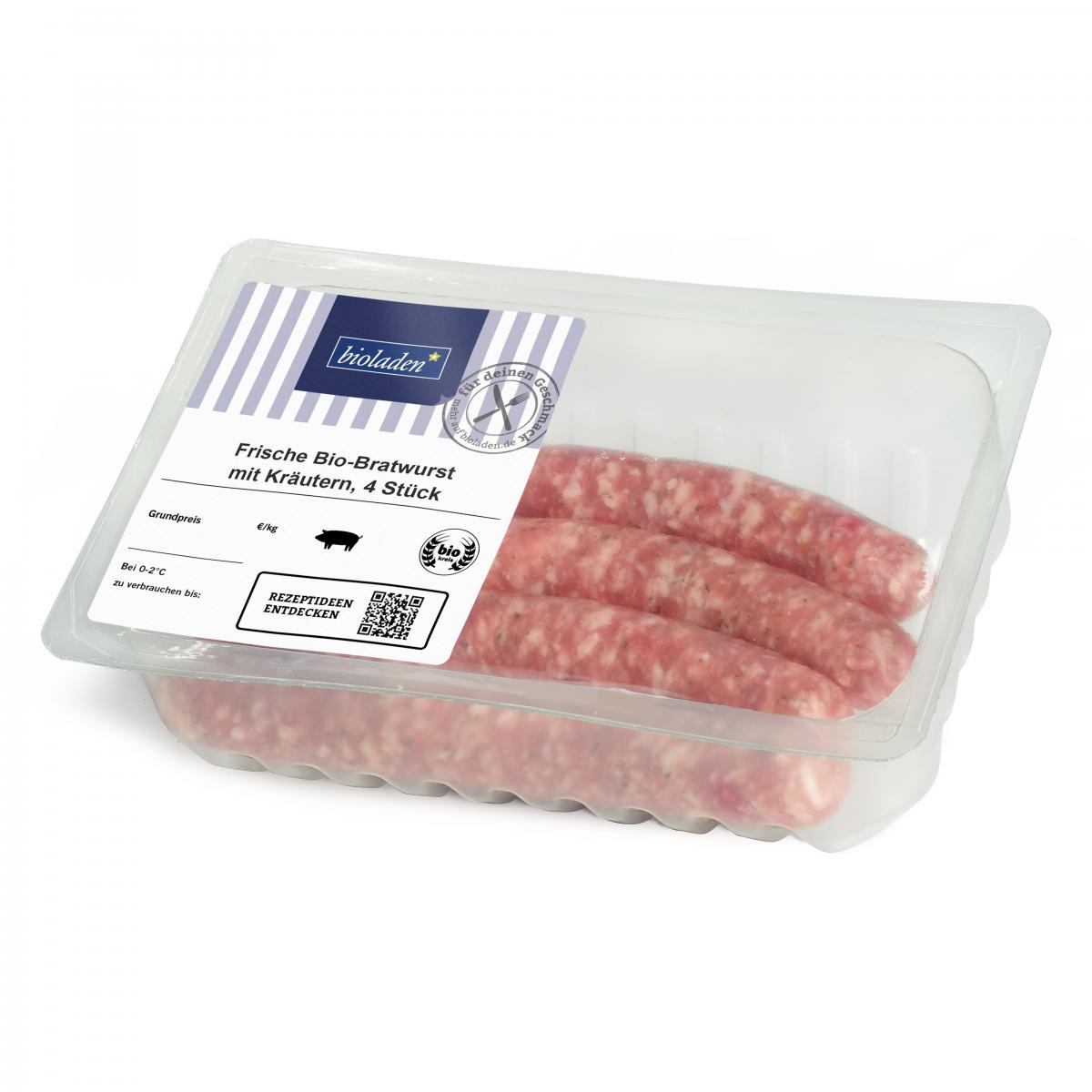 Frische Bratwurst m. Kräuter ca. 300g