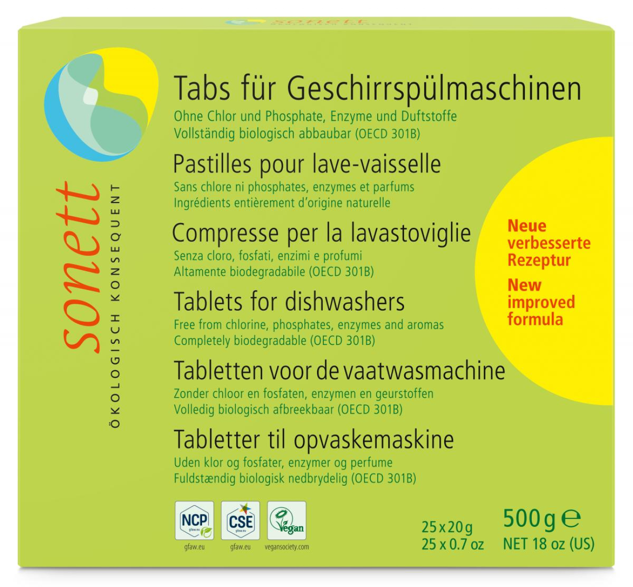 Tabs für die Spülmasch