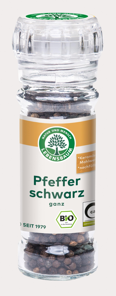 Pfeffer, schwarz ganz, Mühle