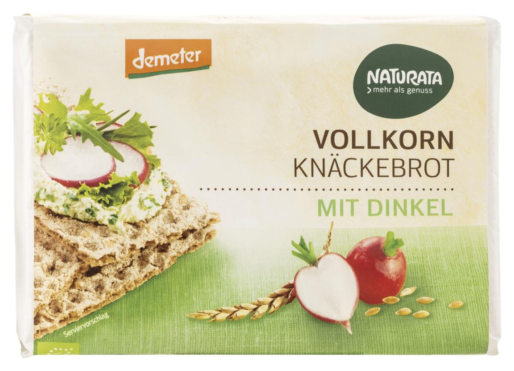 Vollkorn-Knäckebrot mit Dinkel, demeter