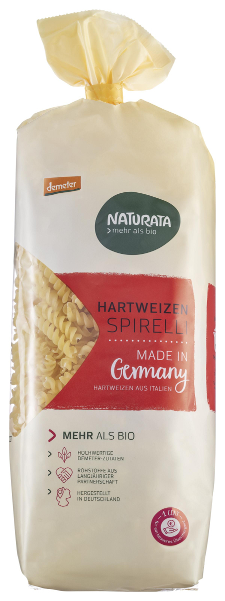 Spirelli hell, Hartweizen