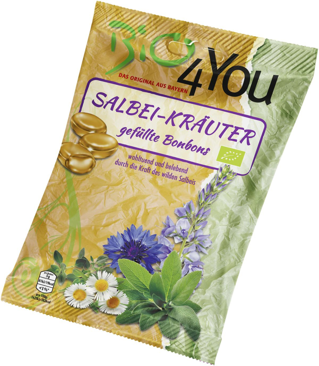 Bio 4You Salbeibonbons gefüllt 75 g