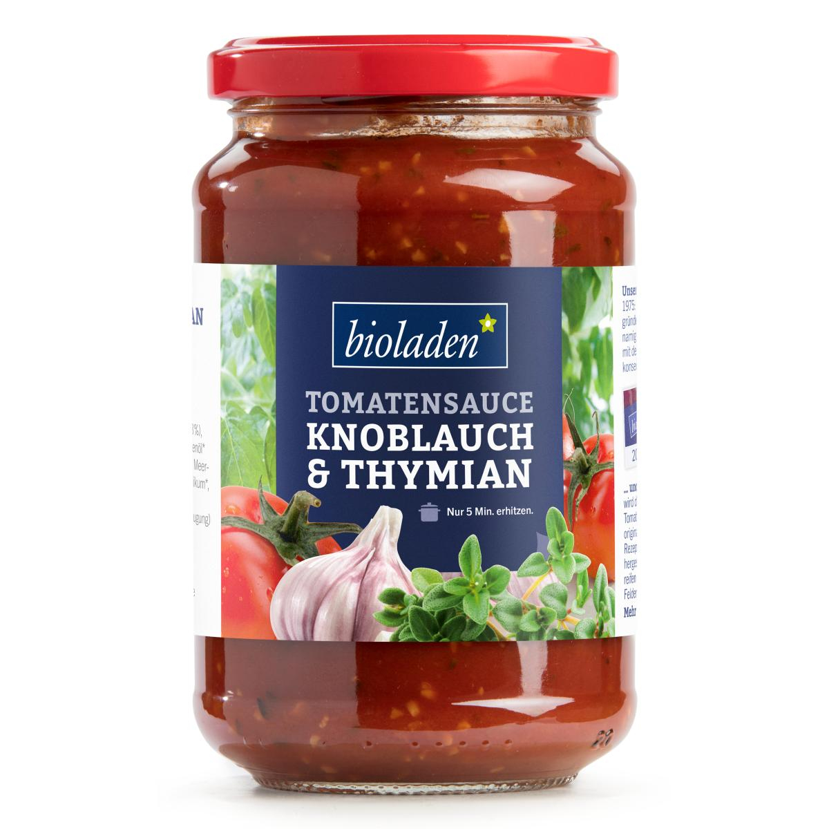 b*Tomatensauce Knoblauch Thymian
