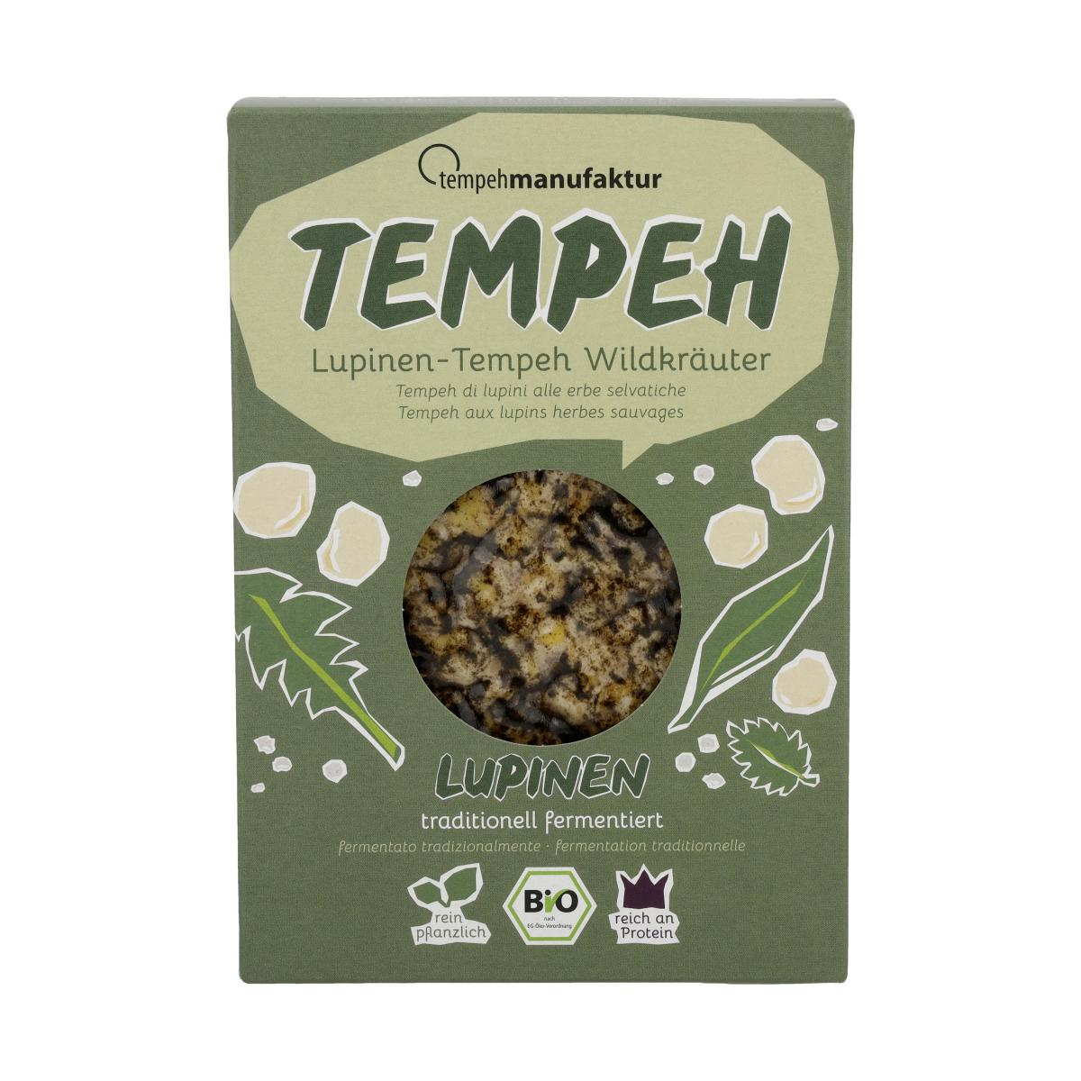 Tempeh Lupinen Wildkräuter