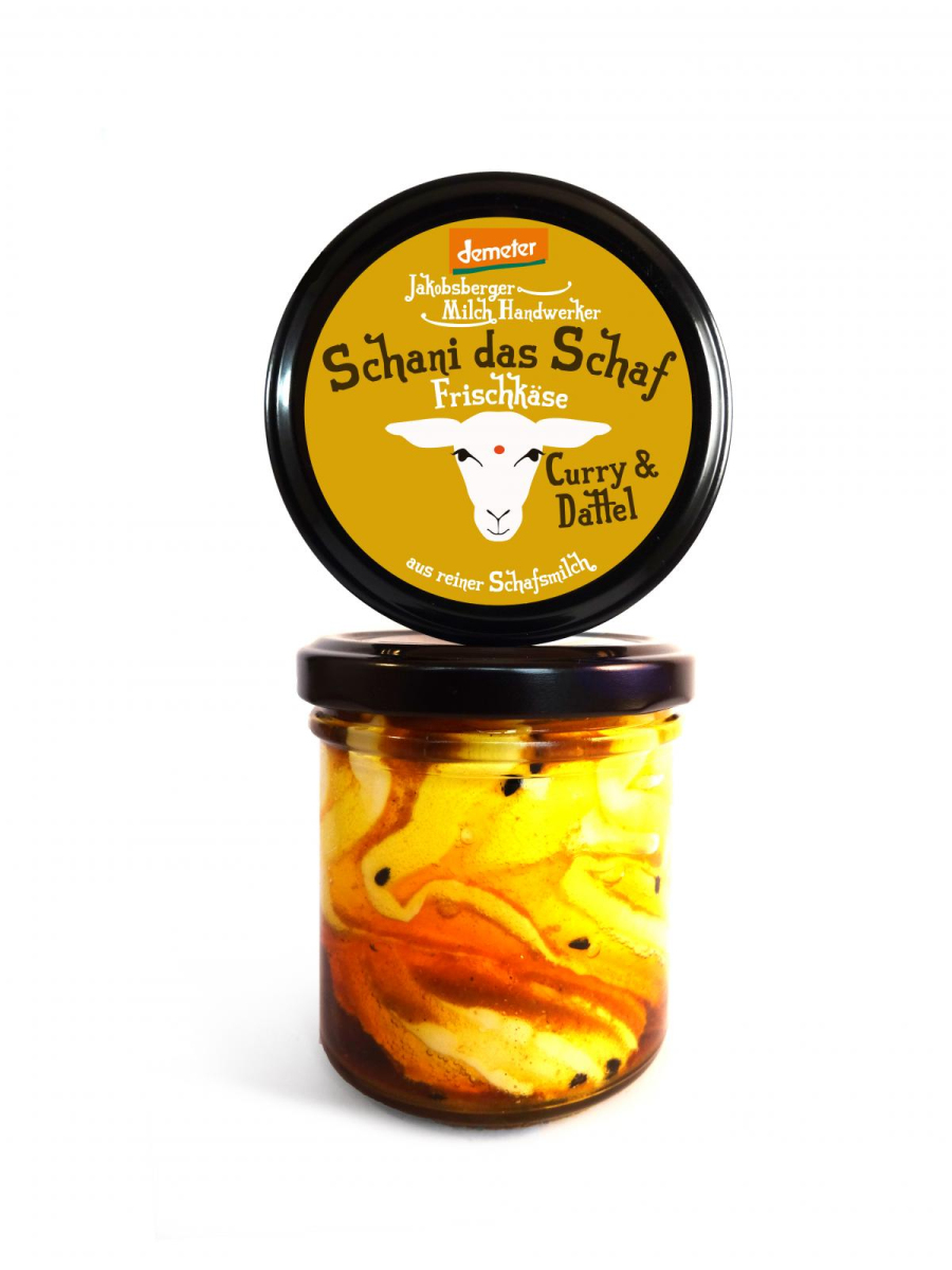 Schani das Schaf - Frischkäse Curry & Dattel