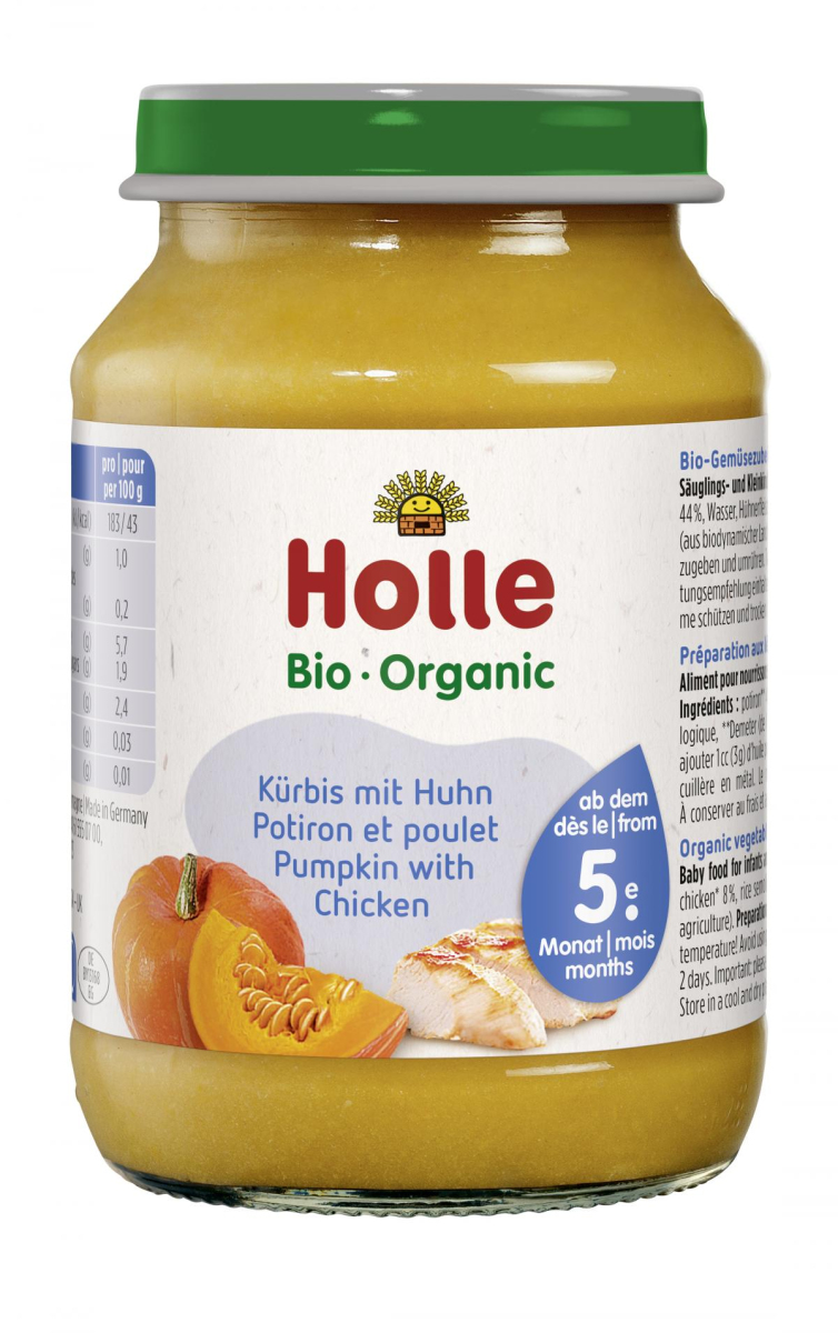 Kürbis mit Huhn