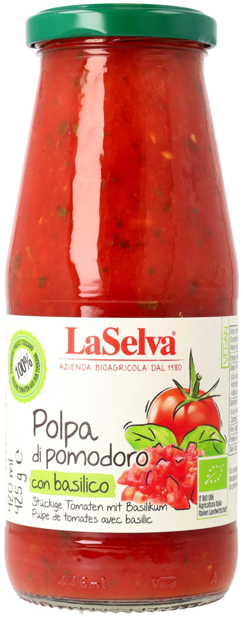 Tomatenpolpa mit Basilikum