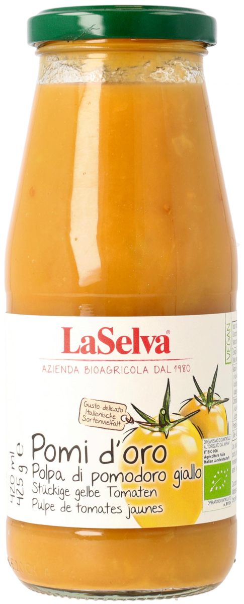 Polpa gelbe stückige Tomaten