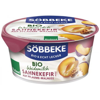 Sahnekefir auf Pflaume-Walnuss - Weidemilch