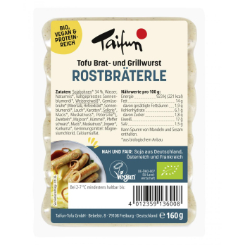 Tofu-Rostbräterle vegan