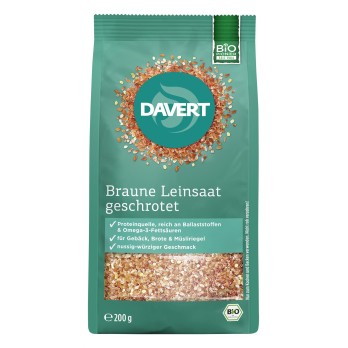 Leinsaat, geschrotet