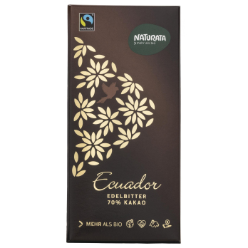 Edelbitter Schokolade Ecuador 70%, kbA  FAIRTRADE