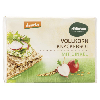 Vollkorn-Knäckebrot mit Dinkel, demeter