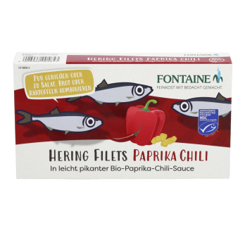 Heringsfilets in Paprika Chilli Creme
