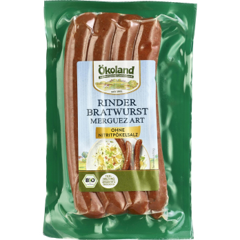 Rinder-Bratwurst Merguez Art (4 Stück)