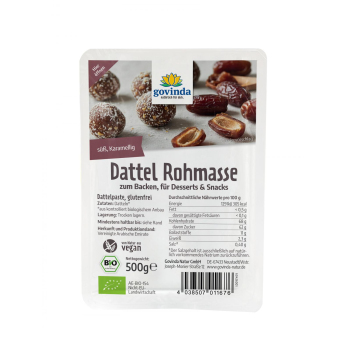 Dattel Rohmasse