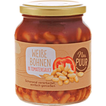 Weiße Bohnen in Tomatensauce