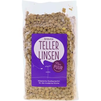 Braune Teller Linsen