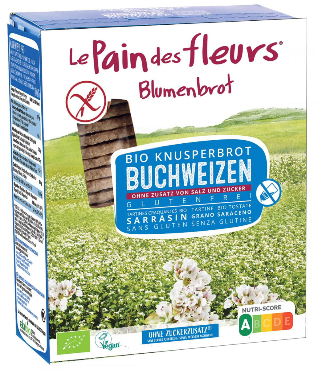 Blumenbrot Buchweizen ohne Salz glutenfrei
