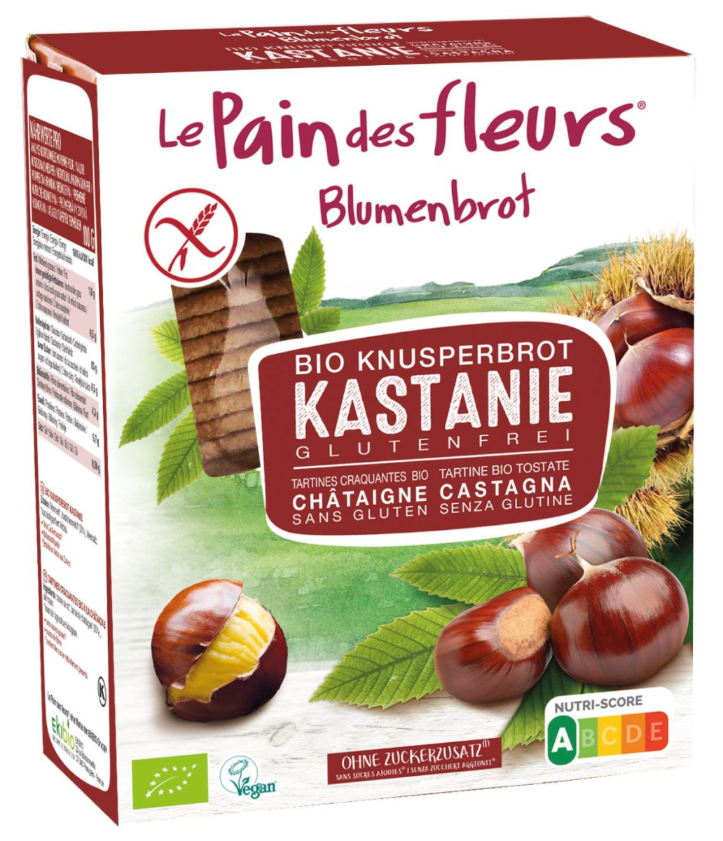 Blumenbrot Kastanie glutenfrei