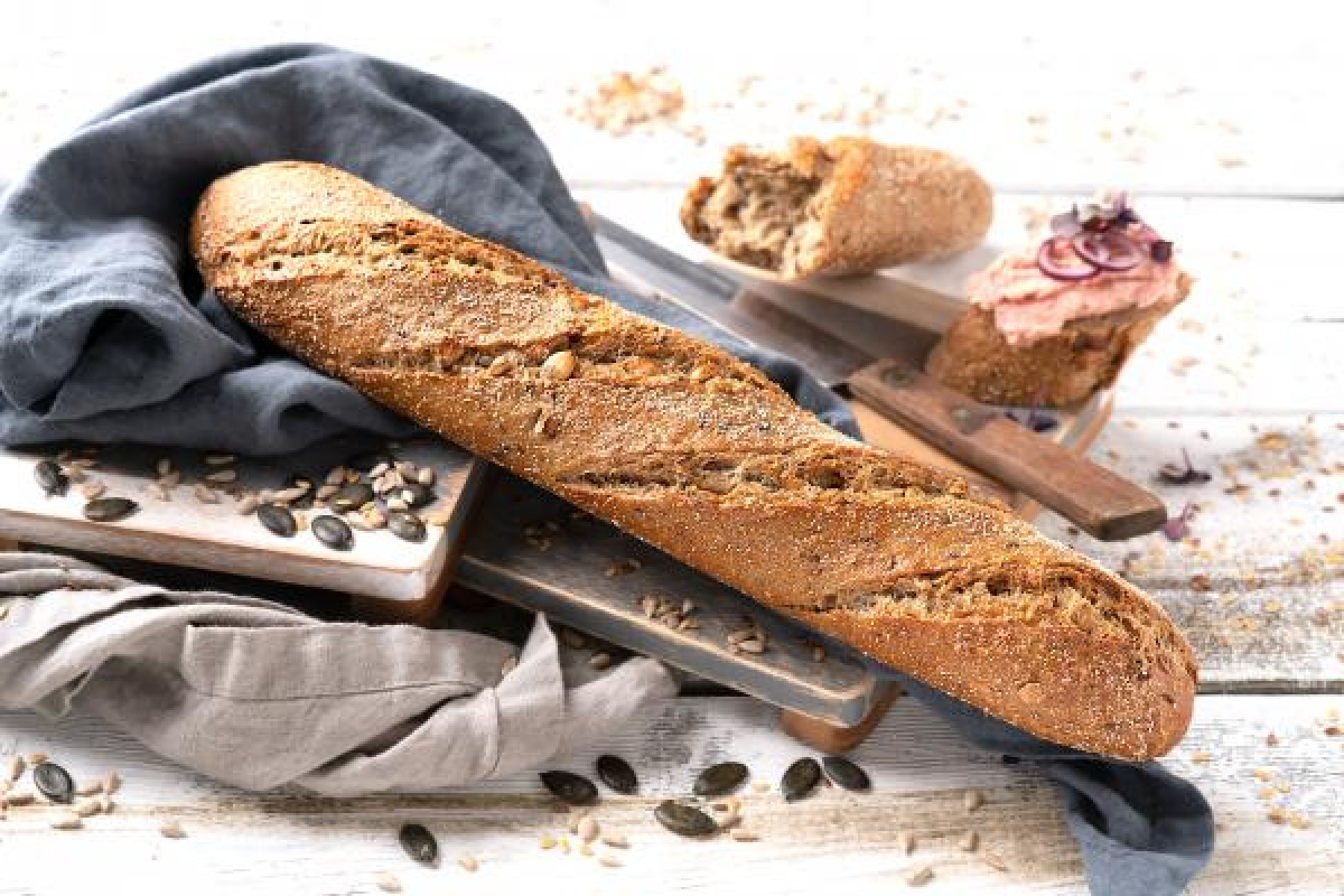 Dinkel-Kornbaguettestange