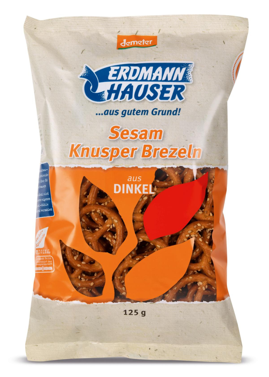 Knusperbrezel Dinkel mit Sesam