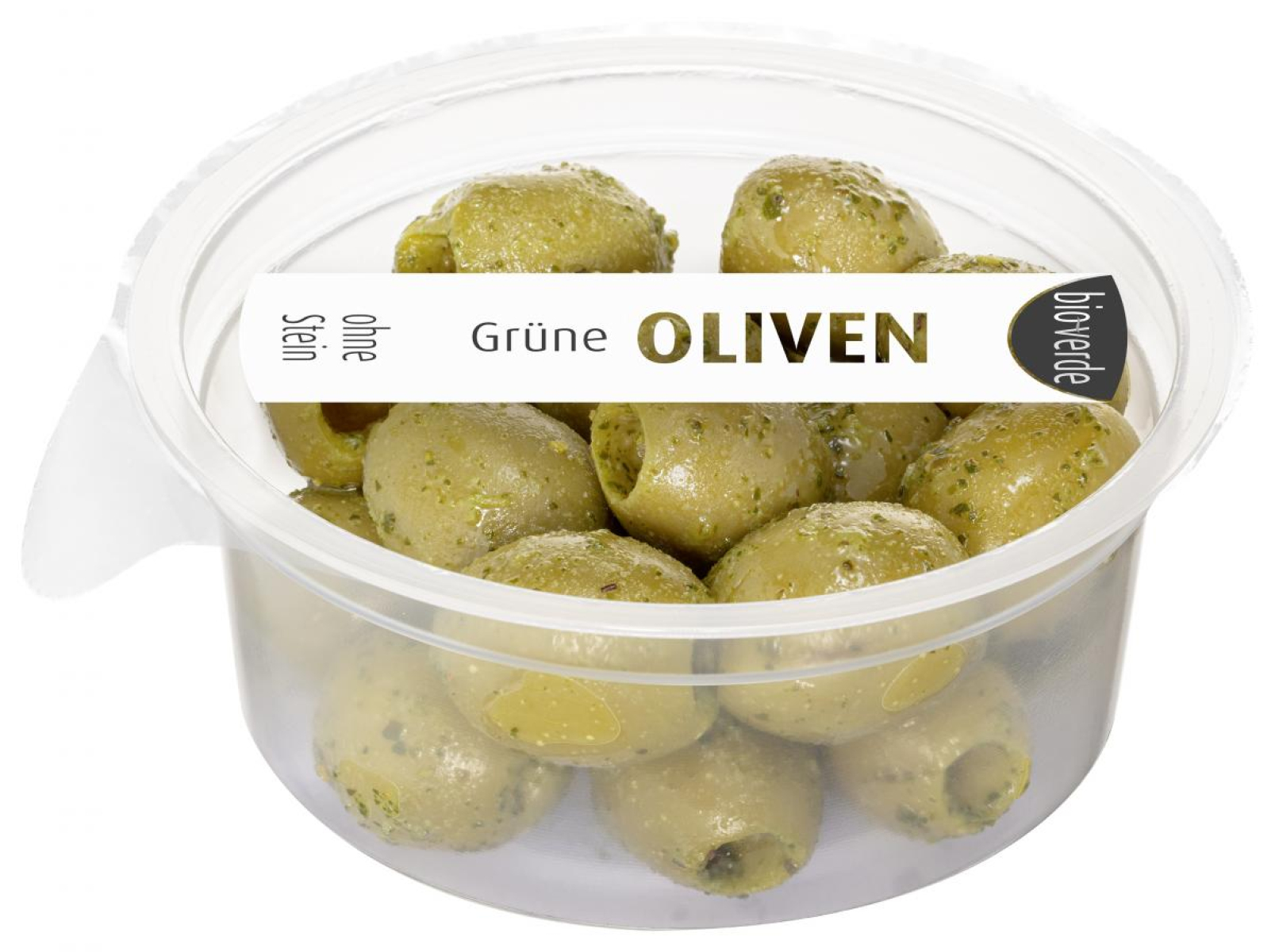 Grüne Oliven ohne Stein, mariniert