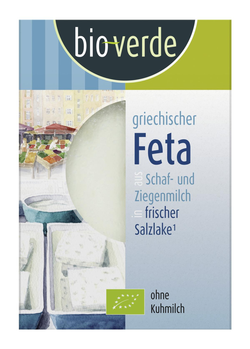 Frischer Feta in Salzlake