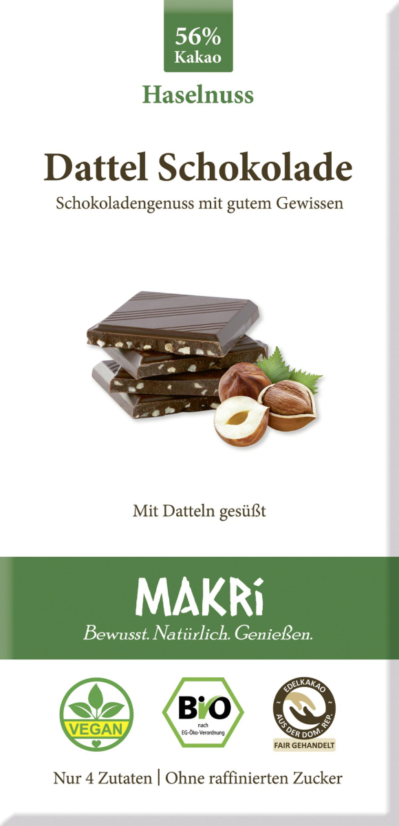 Dattel  Schokolade Haselnuss 56%