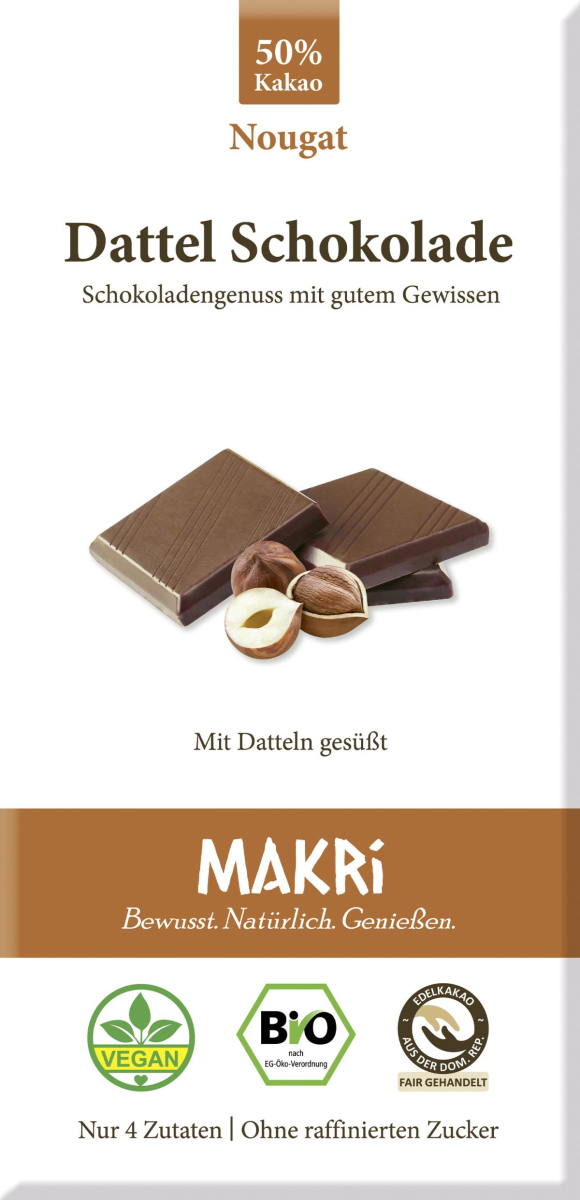 Dattel Schokolade Nougat 50%