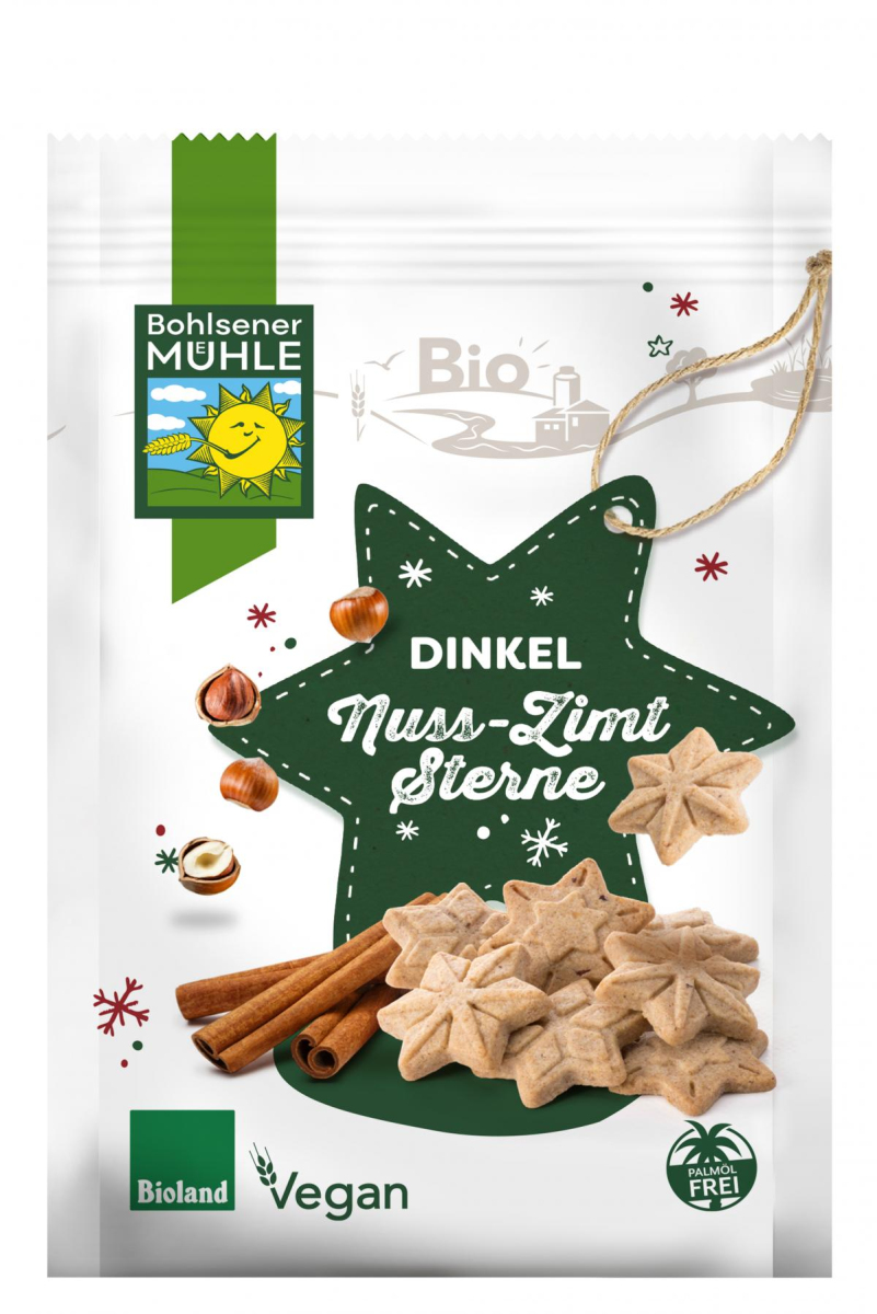 Dinkel Nuss Zimt Sterne