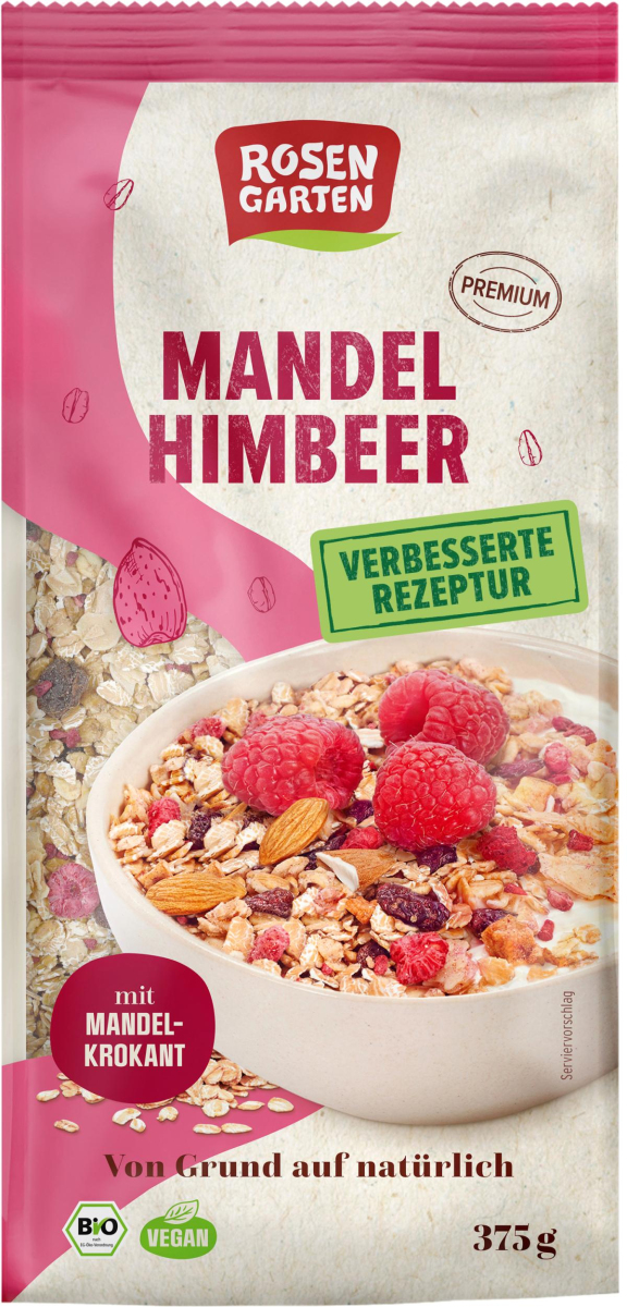 Mandel Himbeer Krokantmüsli