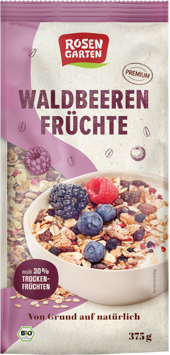 Waldbeeren Früchte Müsli