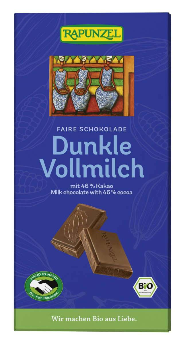 Dunkle Vollmilch Schokolade 46% HIH