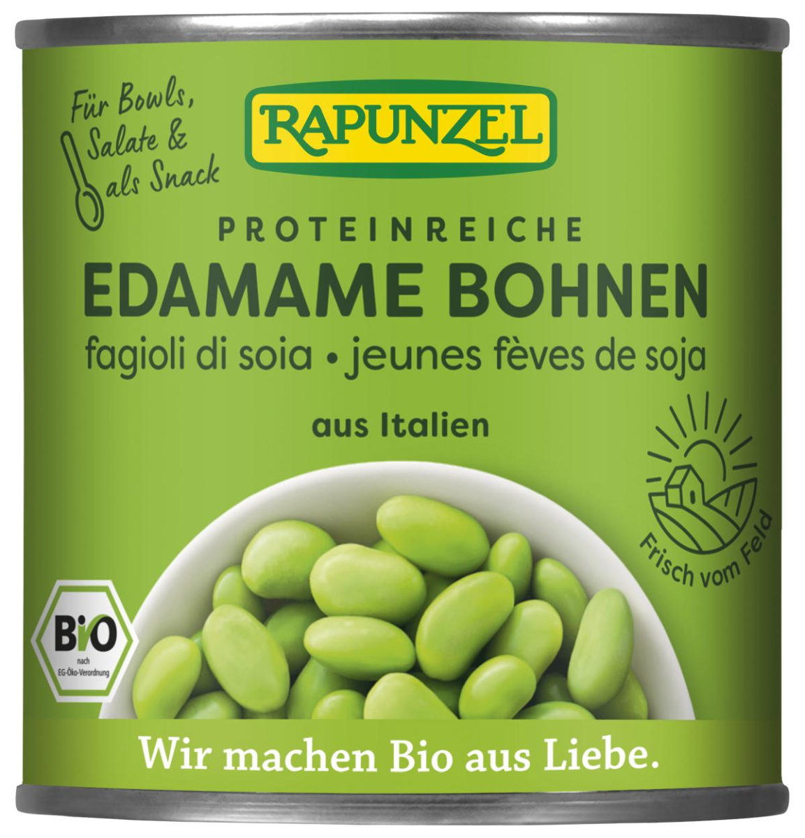 Sojabohnen Edamamé, in der Dose