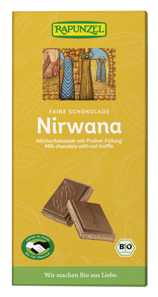 Schokolade Nirwana, gefüllt