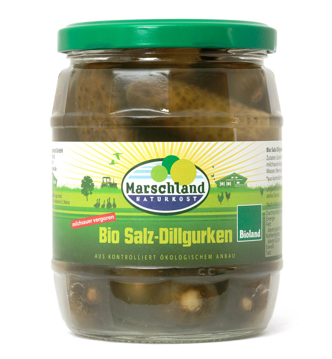 Salz-Dillgurken milchsauer vergoren 580 ml