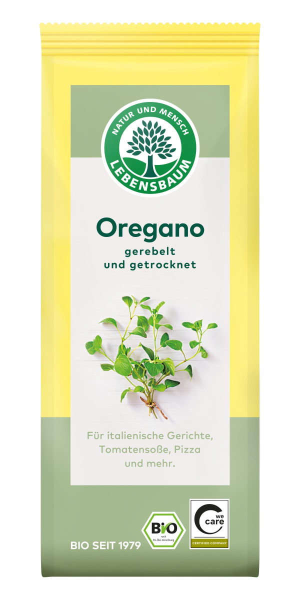 Oregano gerebelt in der Tüte