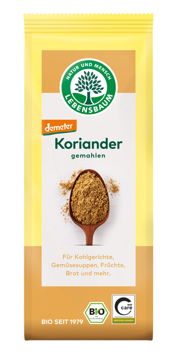 Koriander gemahlen, Tüte