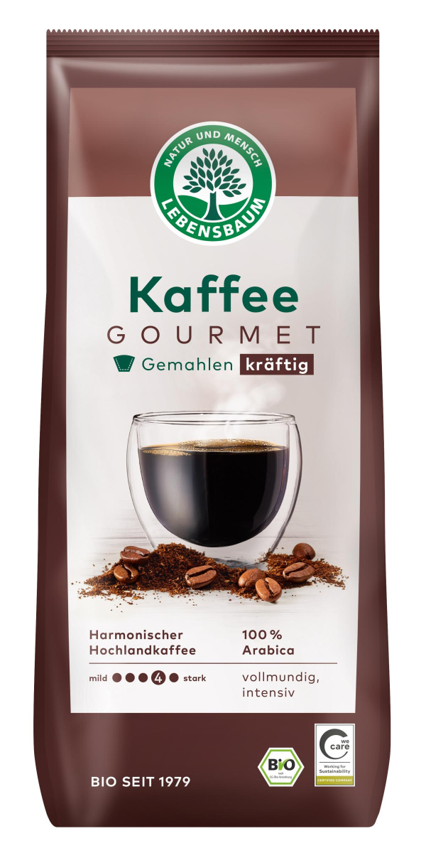 Gourmet Kaffee, kräftig gem.