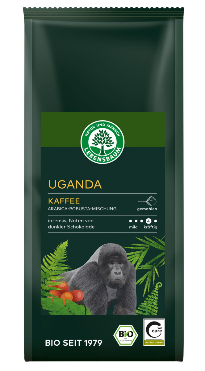 Uganda Kaffee gemahlen