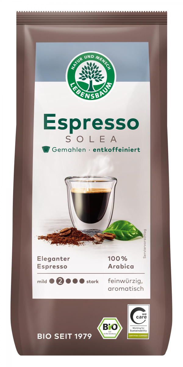 Solea Espresso entkoffeiniert und gemahlen