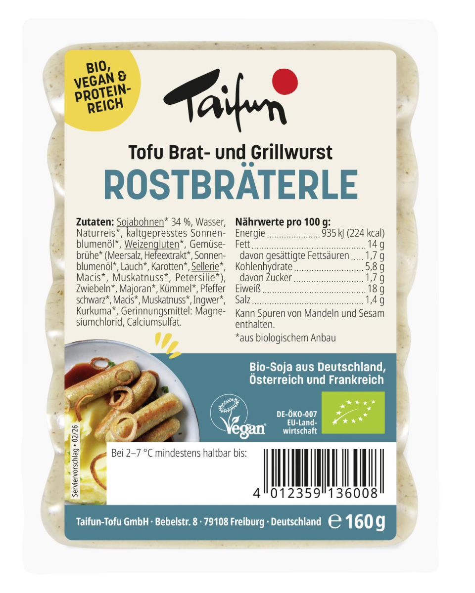 Tofu-Rostbräterle vegan