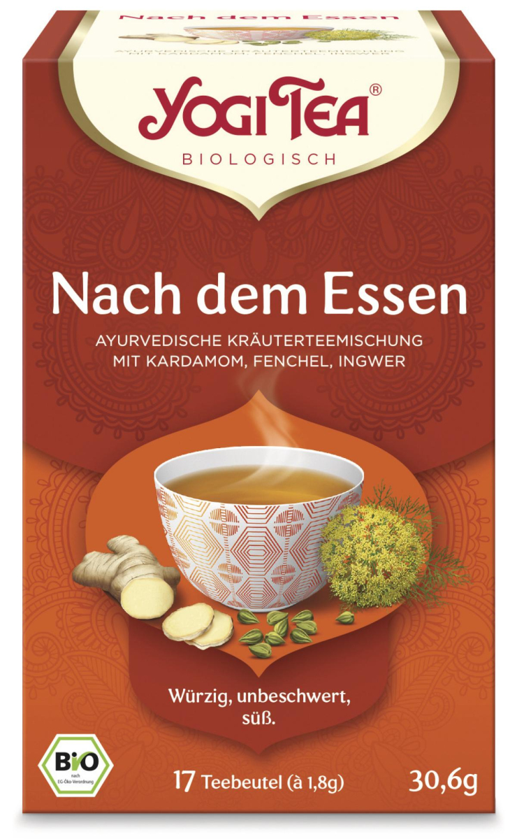 Yogi Tee nach dem Essen