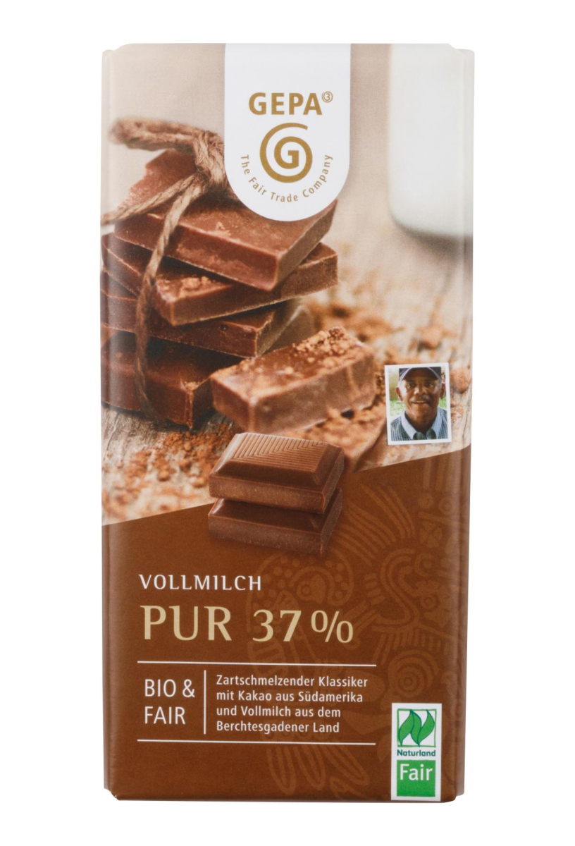 Vollmilch Schokolade pur