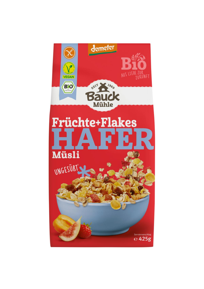 Hafermüsli Früchte Flakes glutenfrei