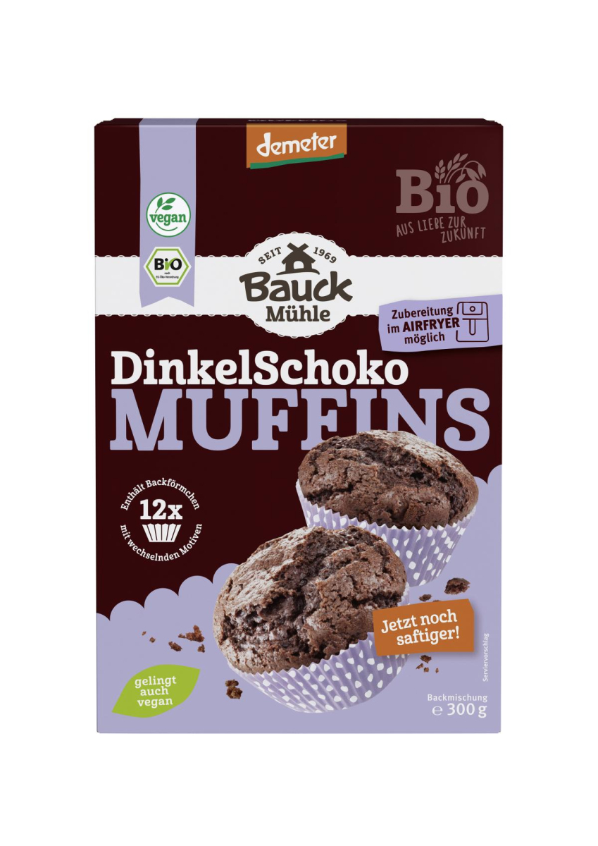 Backm Dinkel Schoko Muffins