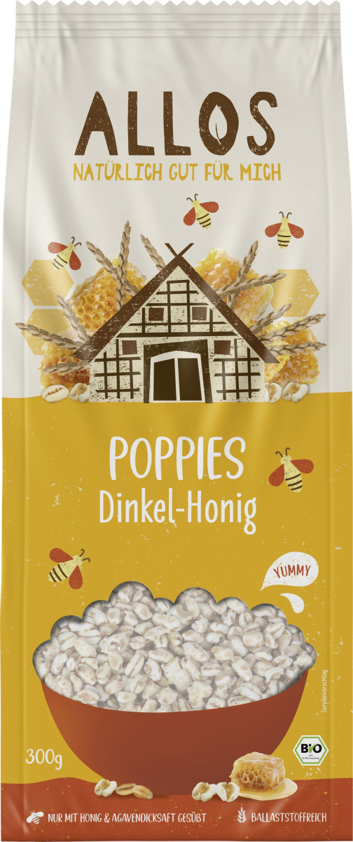 Dinkel-Honig-Poppies