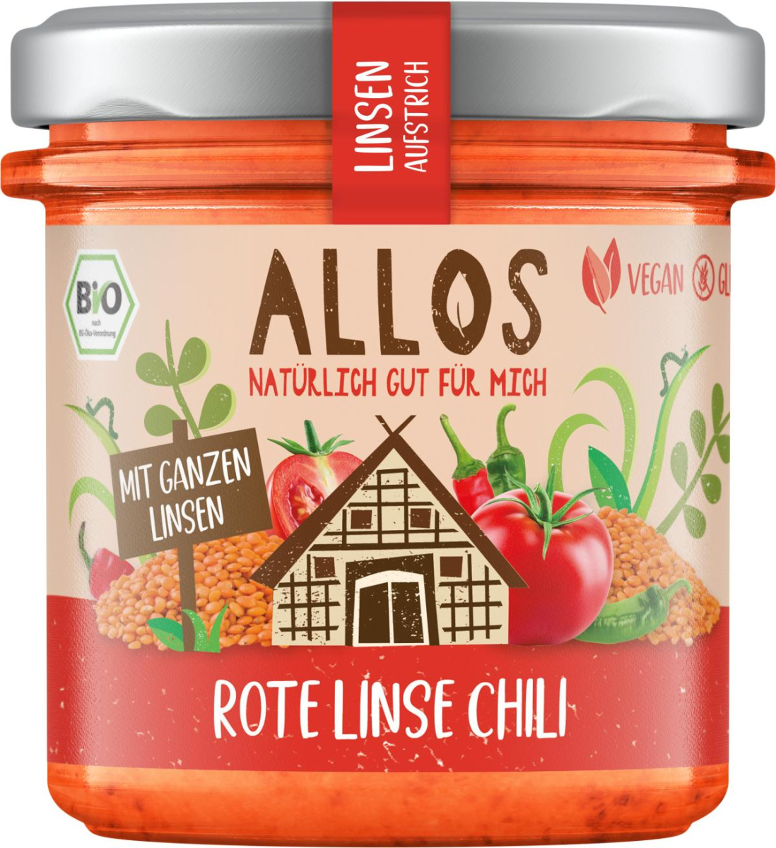 Linsenaufstrich Rote Linse Chili