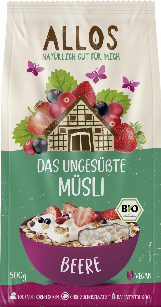 Das Ungesüßte Beeren Müsli